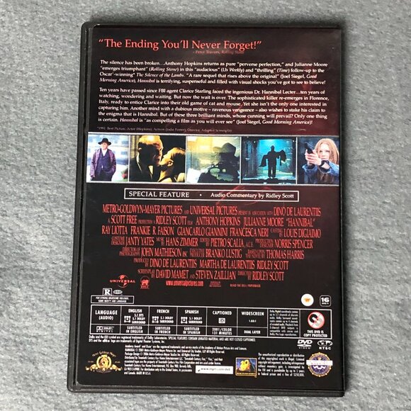 The Hannibal Lecter Collection Box Set (DVD, 2007, 3-Disc Set) SIlence ot Lambs - Picture 11 of 16
